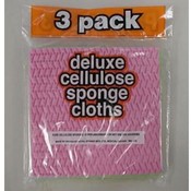 Cellulose Sponge Cloths, 3 pack