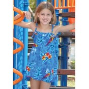 Girls Rayon Elastic Spaghetti Dress
