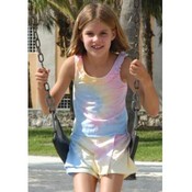 Kids Tie-Dye Jersey Ruffle Neck Tank &amp; Short SET