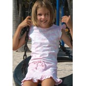 Kids Tie-Dye Jersey Ruffle Cap Sleeve &amp; Short SET