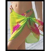 Sheer Tie-Dye Short Sarong