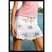 Women's Mini Skirt With Patchwork Plaid