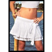 Double Layer Mini Skirt With Eyelet Inserts