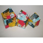 Colorful Patchwork Nesting Gift Boxes