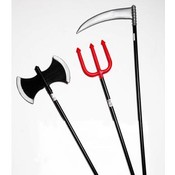 36" Fork And Double Axe And Scythe