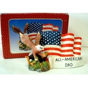 All American Dad Eagle Figurine