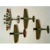WW2 Die Cast Japanese Planes- Set of 4
