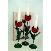 3 Piece Tulip Candle Holder