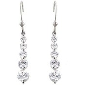 Serendipity Times 2 Drop CZ Earrings