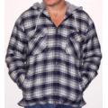 flannel sherpa lined jackets/with hood