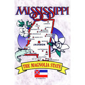 Mississippi Postcard 12330 State Outline