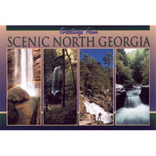 Georgia Postcard  13158 Falls Of N. Georgia