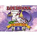 Louisiana Postcard 13230 Photo Map