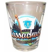 Massachusetts Shot Glass 2.25H X 2" W Elements