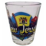 New Jersey Shot Glass 2.25H X 2" W Elements