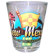 New Mexico Shot Glass 2.25H X 2" W Elements
