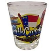North Carolina Shot Glass 2.25H X 2" W Elements