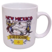 New Mexico Mug State Map