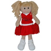 University Of Arkansas Doll Plush Cheerleader Larg
