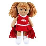 University Of Arkansas Doll Plush Cheerleader Smal