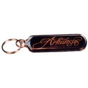Arkansas Keychain Lucite Script