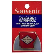 Arkansas Lapel Pin State Shape W/Diamonds(Case of 96)