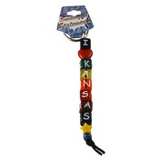 Kansas Keychain Beaded