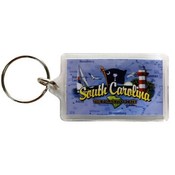South Carolina Keychain Lucite Elements