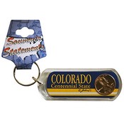 Colorado Keychain Lucite Lucky Penny