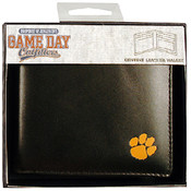 Clemson University Mens Wallet Genuine Leather   2