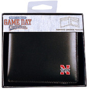 University Of Nebraska Mens Wallet Genuine Leather