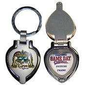 Mardi Gras   Keychain Metal Heart Locket