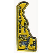 Delaware Magnet 2D 50 State Yellow