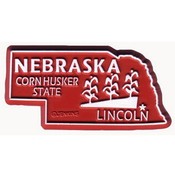 Nebraska Magnet 2D 50 State Red