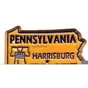 Pennsylvania Magnet 2D 50 State Orange