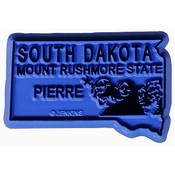 South Dakota Magnet 2D 50 State Blue