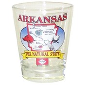 Arkansas Shot Glass 2.25H X 2