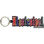 Mississippi Keychain Pvc Festive