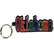 Oklahoma Keychain Pvc Festive