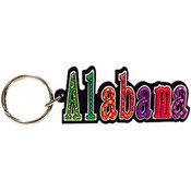 Alabama Keychain Pvc Festive