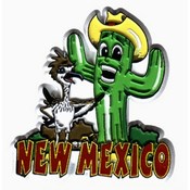 New Mexico Magnet Pvc Cactus
