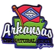 Arkansas Magnet 2D Map/Flag