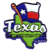 Texas Magnet 2D Map/Flag