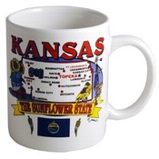 Kansas Mug State Map