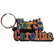 North Carolina Keychain Pvc Festive