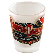 South Carolina Shot Glass 2.25H X 2" W Frosted Ban