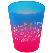 Illinois Shot Glass 2.25H X 2" W Multi Clr Stars