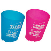 Indiana Shot Glass 2.25H X 2" W Tipsy 4 Assorted
