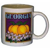 Georgia Mug Peaches &amp; Dogwood