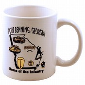 Georgia (Ft.Benning) Mug Blk/Gold